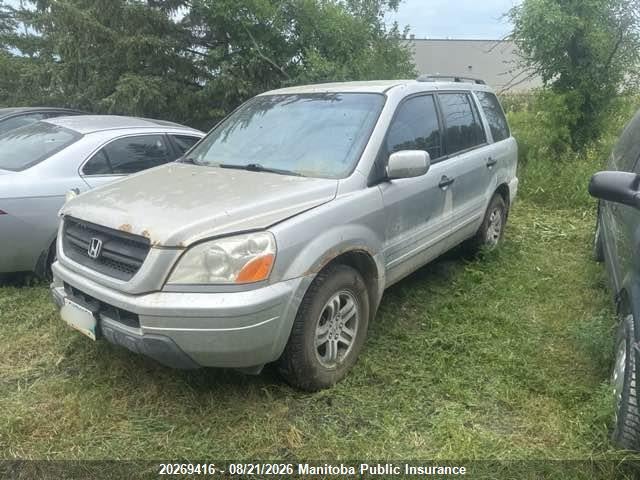 20269416 :رقم المزاد ، 2HKYF18674H619283 vin ، 2004 Honda Pilot Ex مزاد بيع