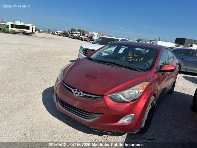 Aukcja sprzedaży 2012 Hyundai Elantra Gls, vin: 5NPDH4AE0CH131433, numer aukcji: 20269418