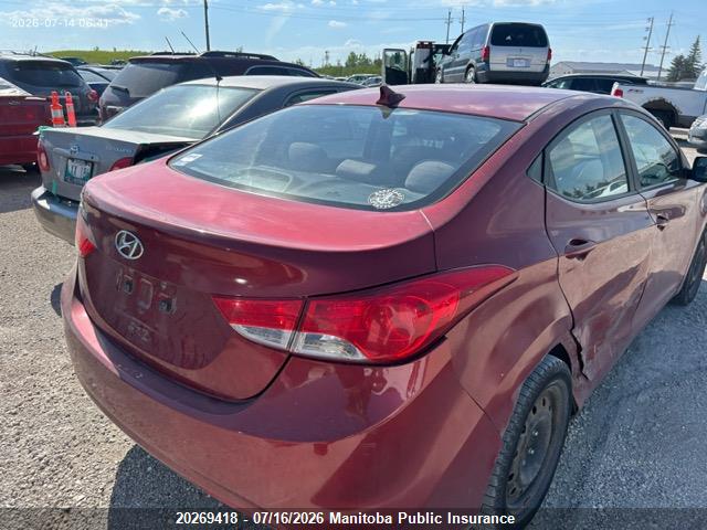 Aukcja sprzedaży 2012 Hyundai Elantra Gls, vin: 5NPDH4AE0CH131433, numer aukcji: 20269418