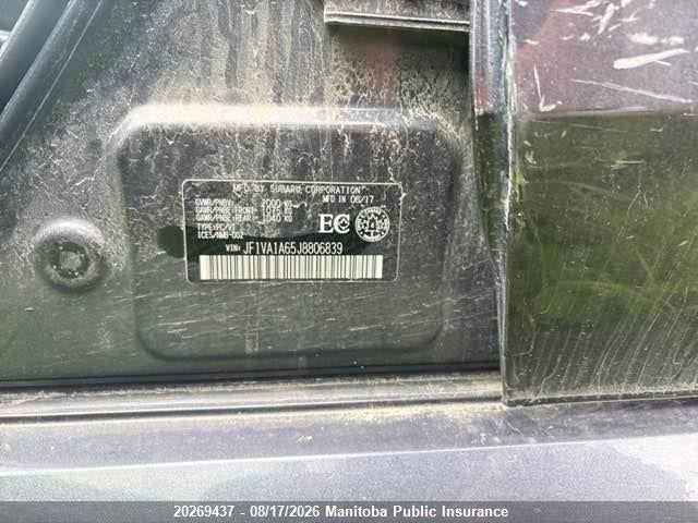 JF1VA1A65J8806839 Subaru Wrx Sport