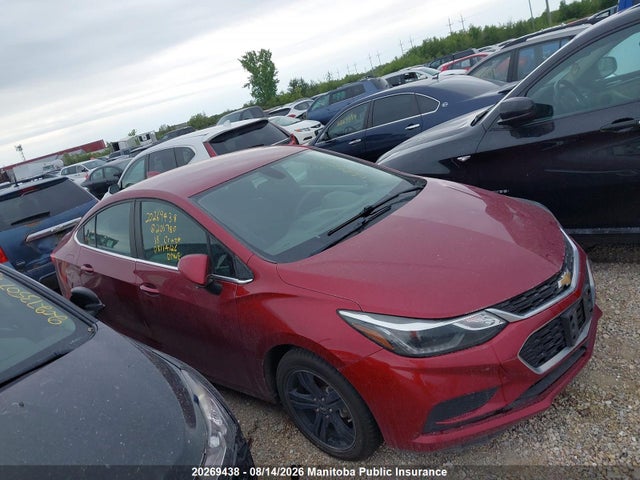 Продажа на аукционе авто 2018 Chevrolet Cruze Lt Turbo, vin: 1G1BE5SM2J7201780, номер лота: 20269438