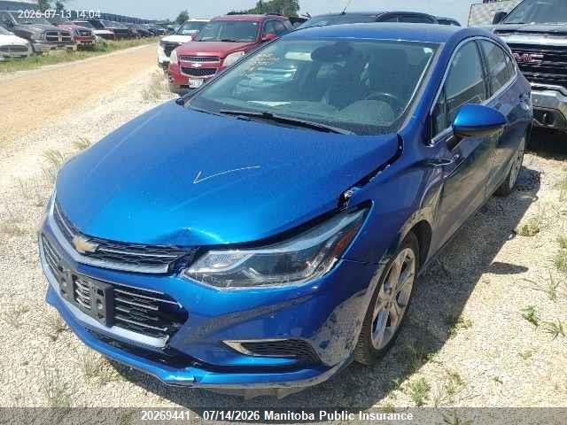 20269441 :رقم المزاد ، 3G1BF6SM1HS527567 vin ، 2017 Chevrolet Cruze Premier مزاد بيع