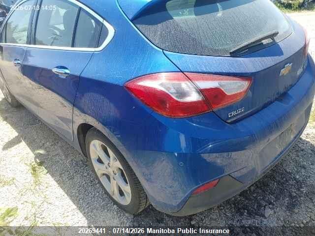 20269441 :رقم المزاد ، 3G1BF6SM1HS527567 vin ، 2017 Chevrolet Cruze Premier مزاد بيع