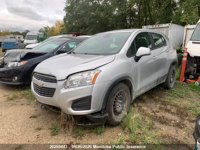 Chevrolet TRAX LS 2014 3GNCJKEB5EL200373 Image 2