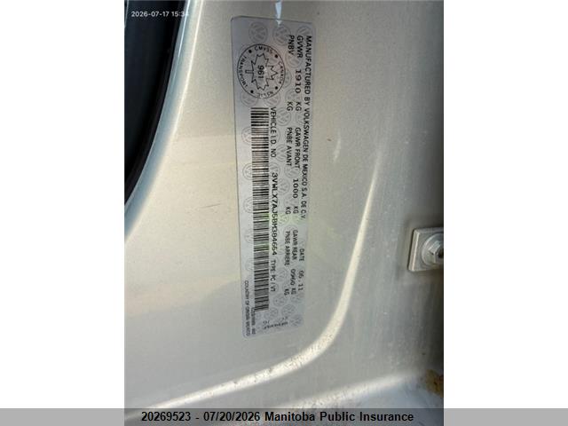 Aukcja sprzedaży 2011 Volkswagen Jetta 2.5, vin: 3VWLX7AJ5BM384654, numer aukcji: 20269523