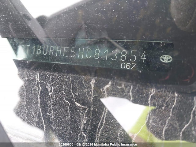2T1BURHE5HC813854 Toyota COROLLA LE