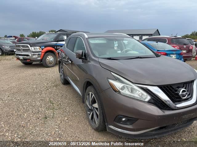 Nissan Murano Platinum 2017 5N1AZ2MH3HN100948 головне зображення