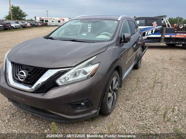 5N1AZ2MH3HN100948 Nissan Murano Platinum