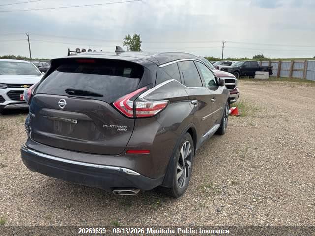 5N1AZ2MH3HN100948 Nissan Murano Platinum