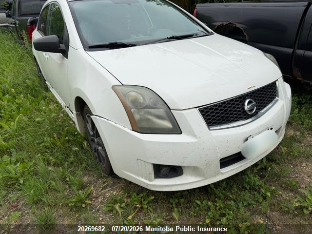 2010 Nissan Sentra Se-r მანქანა იყიდება აუქციონზე, vin: 3N1BB6AP4AL694670, აუქციონის ნომერი: 20269682