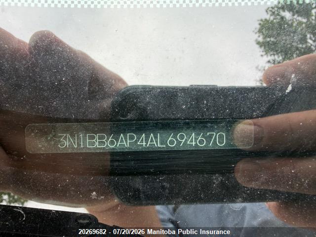 20269682 :رقم المزاد ، 3N1BB6AP4AL694670 vin ، 2010 Nissan Sentra Se-r مزاد بيع