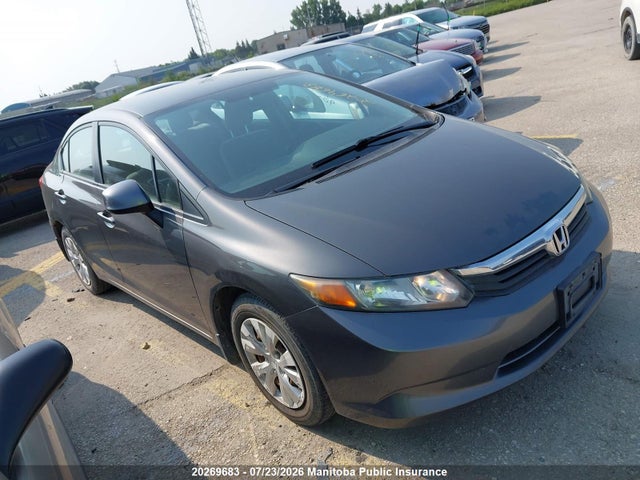 2012 Honda Civic Lx მანქანა იყიდება აუქციონზე, vin: 2HGFB2F44CH051495, აუქციონის ნომერი: 20269683