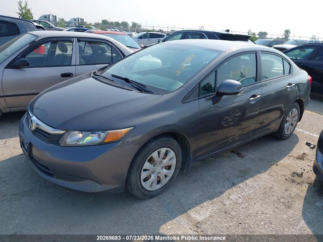 20269683 :رقم المزاد ، 2HGFB2F44CH051495 vin ، 2012 Honda Civic Lx مزاد بيع