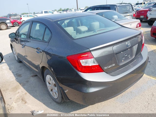 20269683 :رقم المزاد ، 2HGFB2F44CH051495 vin ، 2012 Honda Civic Lx مزاد بيع