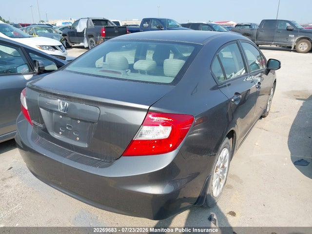 20269683 :رقم المزاد ، 2HGFB2F44CH051495 vin ، 2012 Honda Civic Lx مزاد بيع