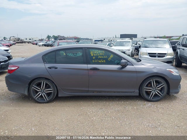 20269718 :رقم المزاد ، 1HGCR2F03GA803140 vin ، 2016 Honda Accord Touring مزاد بيع