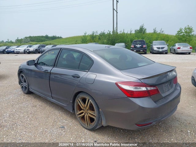 20269718 :رقم المزاد ، 1HGCR2F03GA803140 vin ، 2016 Honda Accord Touring مزاد بيع