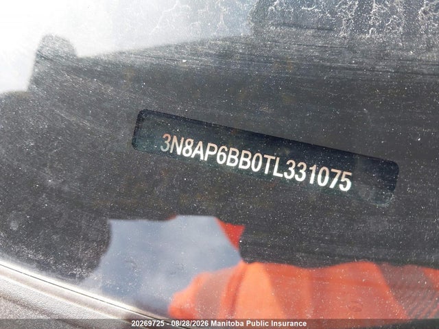 2026 Nissan Kicks S მანქანა იყიდება აუქციონზე, vin: 3N8AP6BB0TL331075, აუქციონის ნომერი: 20269725