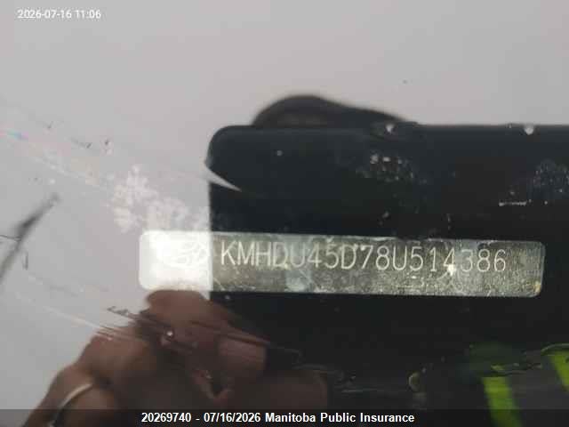 20269740 :رقم المزاد ، KMHDU45D78U514386 vin ، 2008 Hyundai Elantra Gls مزاد بيع