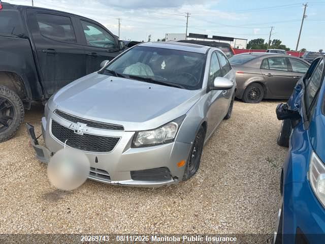 20269743 :رقم المزاد ، 1G1PC5SB1D7242500 vin ، 2013 Chevrolet Cruze Lt Turbo مزاد بيع