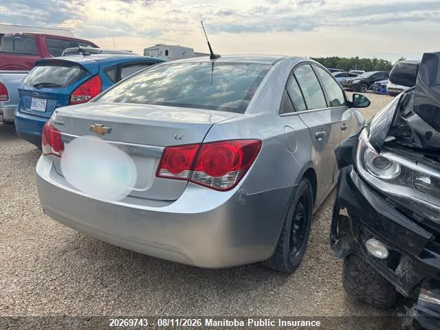 20269743 :رقم المزاد ، 1G1PC5SB1D7242500 vin ، 2013 Chevrolet Cruze Lt Turbo مزاد بيع