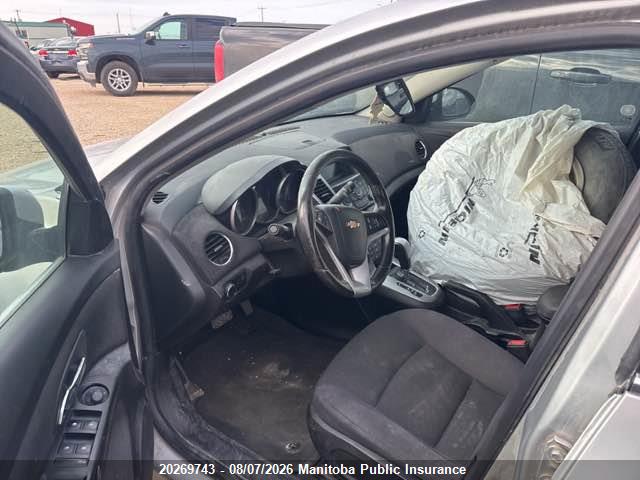 20269743 :رقم المزاد ، 1G1PC5SB1D7242500 vin ، 2013 Chevrolet Cruze Lt Turbo مزاد بيع