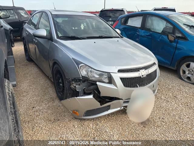 20269743 :رقم المزاد ، 1G1PC5SB1D7242500 vin ، 2013 Chevrolet Cruze Lt Turbo مزاد بيع