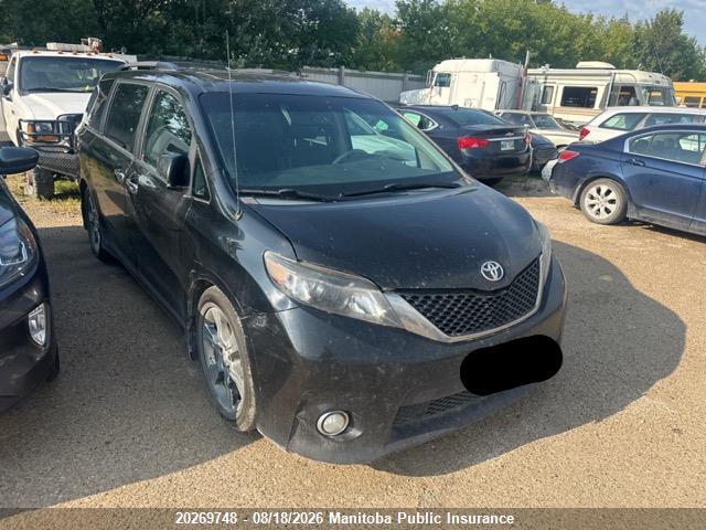 2013 Toyota Sienna Se V6 მანქანა იყიდება აუქციონზე, vin: 5TDXK3DC6DS362254, აუქციონის ნომერი: 20269748