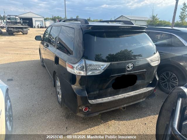 2013 Toyota Sienna Se V6 მანქანა იყიდება აუქციონზე, vin: 5TDXK3DC6DS362254, აუქციონის ნომერი: 20269748