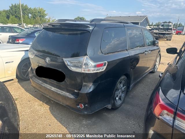 2013 Toyota Sienna Se V6 მანქანა იყიდება აუქციონზე, vin: 5TDXK3DC6DS362254, აუქციონის ნომერი: 20269748