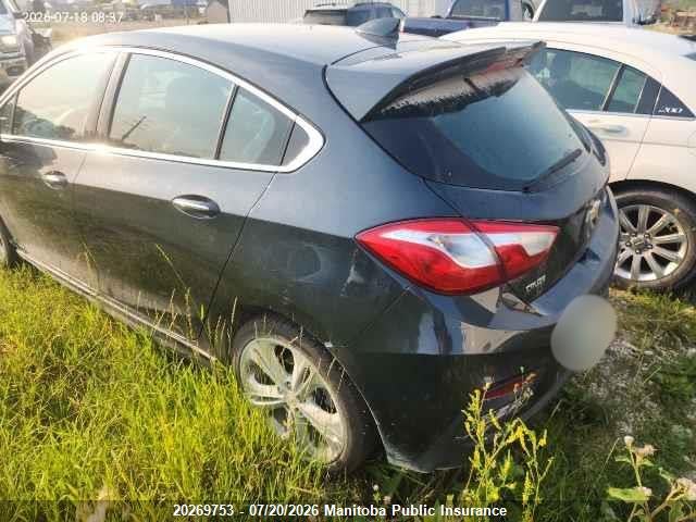 20269753 :رقم المزاد ، 3G1BF6SM8JS652460 vin ، 2018 Chevrolet Cruze Premier مزاد بيع