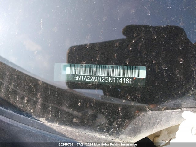 Nissan MURANO SL 2016 5N1AZ2MH2GN114161 Image 9