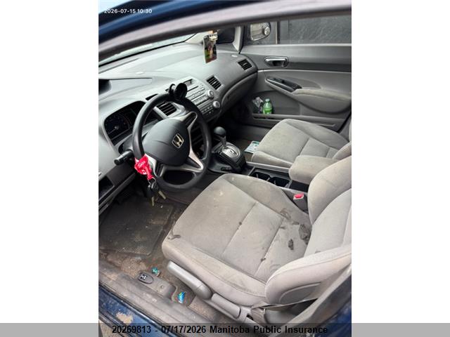 20269813 :رقم المزاد ، 2HGFA16299H034051 vin ، 2009 Honda Civic Dx مزاد بيع