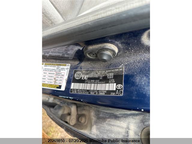 Продаж на аукціоні авто 2008 Toyota Corolla Ce, vin: 2T1BR32E48C869341, номер лоту: 20269850