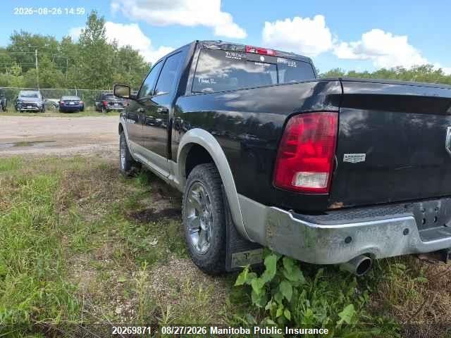 2011 Dodge Ram 1500 Laramie Crew Cab მანქანა იყიდება აუქციონზე, vin: 1D7RV1CT8BS600279, აუქციონის ნომერი: 20269871