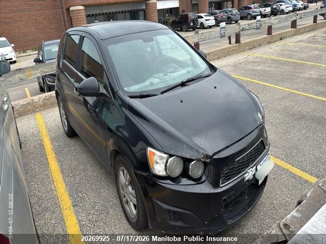 Продаж на аукціоні авто 2013 Chevrolet Sonic Lt, vin: 1G1JC6EH8D4240742, номер лоту: 20269925