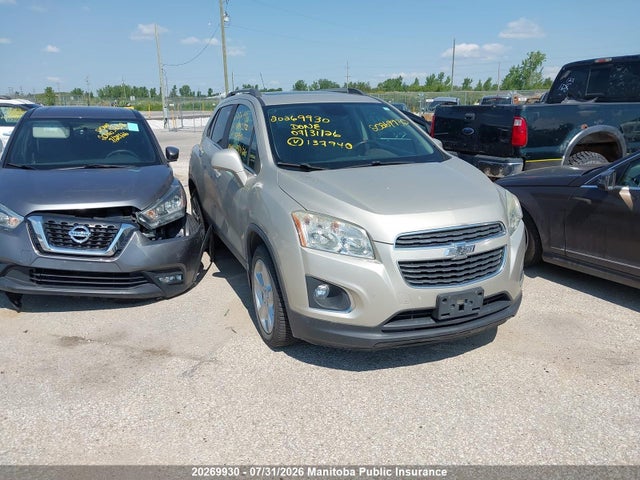 2015 Chevrolet Trax Ltz მანქანა იყიდება აუქციონზე, vin: 3GNCJTSB0FL137940, აუქციონის ნომერი: 20269930