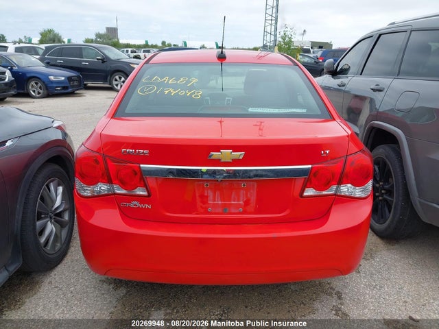 2016 Chevrolet Cruze Lt Turbo მანქანა იყიდება აუქციონზე, vin: 1G1PE5SBXG7174048, აუქციონის ნომერი: 20269948