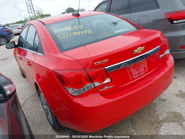 2016 Chevrolet Cruze Lt Turbo მანქანა იყიდება აუქციონზე, vin: 1G1PE5SBXG7174048, აუქციონის ნომერი: 20269948