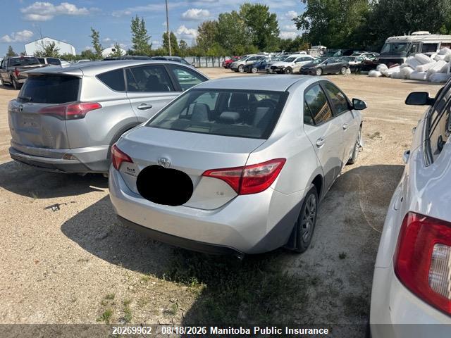 Продаж на аукціоні авто 2018 Toyota Corolla Le, vin: 2T1BURHE2JC088493, номер лоту: 20269962