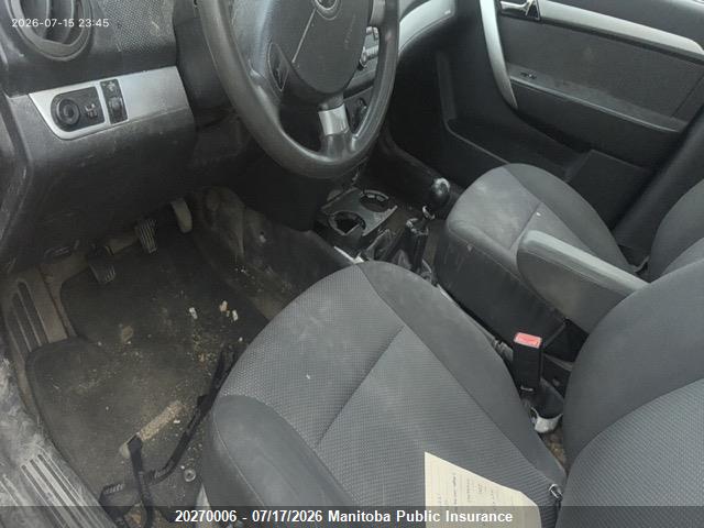 Aukcja sprzedaży 2011 Chevrolet Aveo Lt, vin: 3G1TC5DGXBL145893, numer aukcji: 20270006