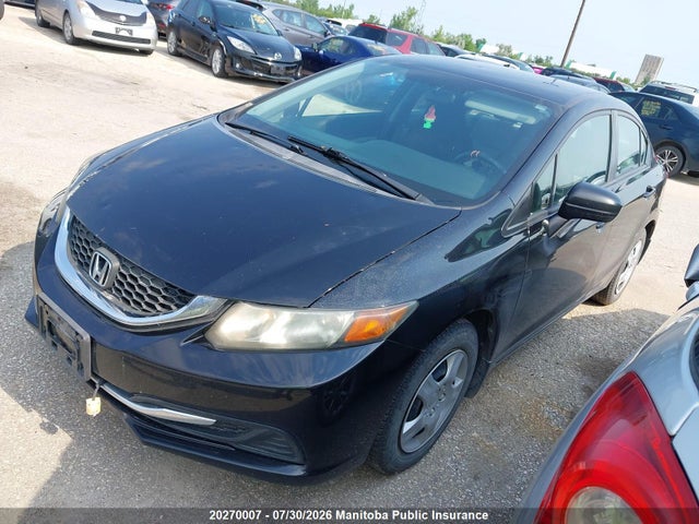 Honda Civic Lx 2014 2HGFB2F43EH020497 Image 2