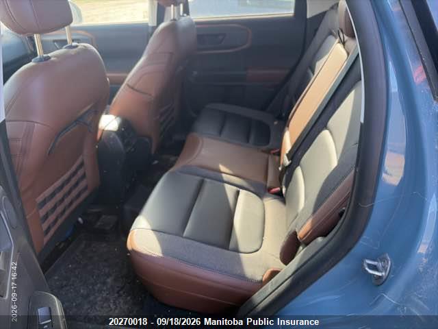 20270018 :رقم المزاد ، 3FMCR9C67NRE06853 vin ، 2022 Ford Bronco Sport مزاد بيع