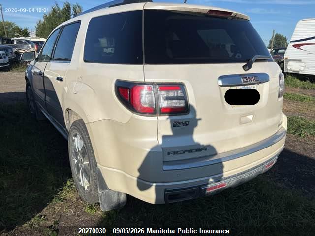 Продаж на аукціоні авто 2014 Gmc Acadia Denali, vin: 1GKKVTKD1EJ349721, номер лоту: 20270030