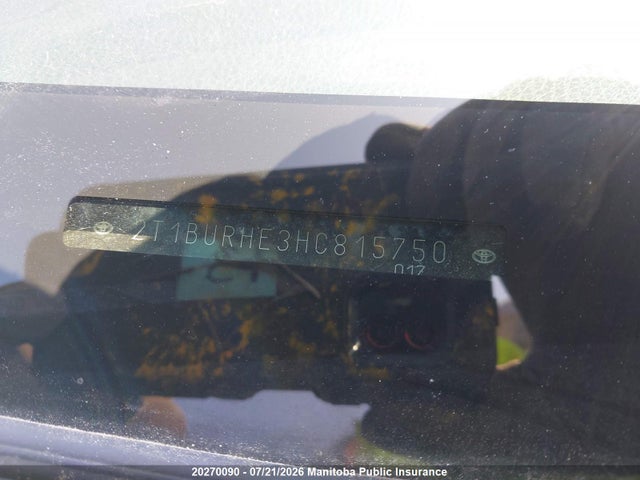Toyota COROLLA LE 2017 2T1BURHE3HC815750 Image 8
