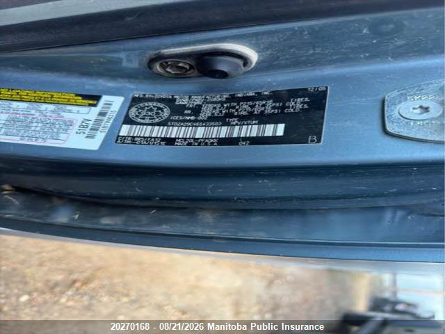 2006 Toyota Sienna Ce V6 მანქანა იყიდება აუქციონზე, vin: 5TDZA29C46S433503, აუქციონის ნომერი: 20270168
