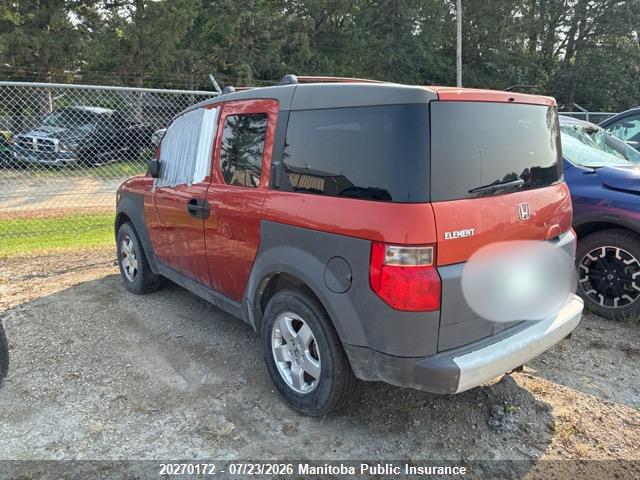 20270172 :رقم المزاد ، 5J6YH28574L800879 vin ، 2004 Honda Element Lx مزاد بيع