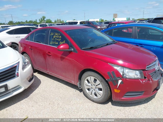 20270207 :رقم المزاد ، 1G1PC5SB9D7328234 vin ، 2013 Chevrolet Cruze Lt Turbo مزاد بيع