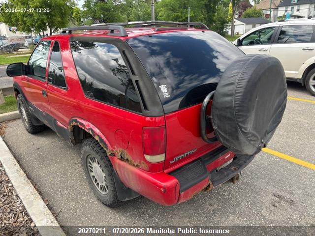 Aukcja sprzedaży 2001 Gmc Jimmy Sls, vin: 1GKCT18W11K135193, numer aukcji: 20270211