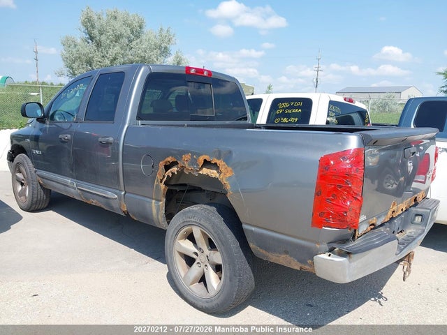 2008 Dodge Ram 1500 Slt Quad Cab მანქანა იყიდება აუქციონზე, vin: 1D7HU18248S625347, აუქციონის ნომერი: 20270212